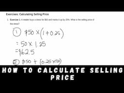 How to calculate Selling Price