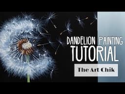 Dandelion Acrylic Painting Tutorial - By Artist, Andrea Kirk