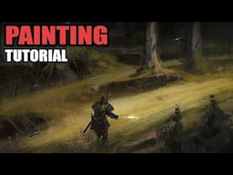 This is How I Paint a Realistic Environment Sketch! (Concept Art Tutorial)