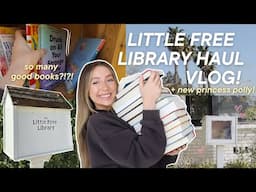 Finding the BEST books in LA's little free libraries vlog! (+ book haul!!)