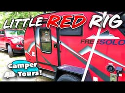 Free Solo Teardrop - The Little Red Rig - Camper Tours!