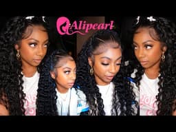 No Skills Needed! Pre Styled Halo Braid 13*6 Wig Easy Install | Straight Out The Box | Alipearl Hair