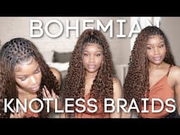 NEW BRAIDS? WHO DIS? Could Ya'll Believe This Is A WIG?! Boho Knotless Box Braid Full Lace Wig