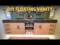 How to Build a DIY Marble and Oak Vanity