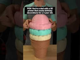 Giant 3D Printed Ice Cream Cone!