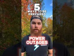 5 Ways to be prepared for Power Outages ⚡️