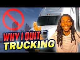 I Quit TRUCKING and Here's What Happened! #owneroperator #cdl #truckernews