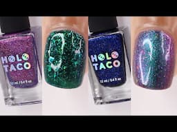 Holo Taco Birthstone Collection swatch & review , new glitter nail polish colors