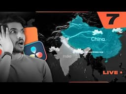 Fusion Map Animations: @GauravThakur-GSF  Style | DAY 7 | DaVinci Resolve | Live In Hindi