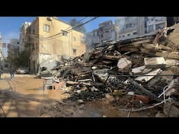 Aftermath of Israeli strike on south Beirut's Chiyah | AFP