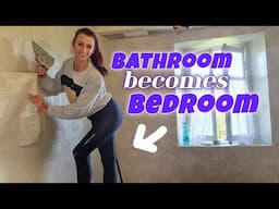 the BATHROOM transforms into a New BEDROOM