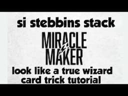 INCREDIBLE, possibly magician FOOLING self-working card trick tutorial