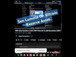 #XRP-Sen Lummis Bitcoin Reserve Asset, Other Countries Will Buy Bitcoin