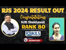 RJS 2024 Result: Rank  80 Kriti Shekhawat- JKILS Institute’s Success Story!