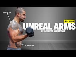 40 Min Arm Workout At Home (with dumbbells for unreal pump)