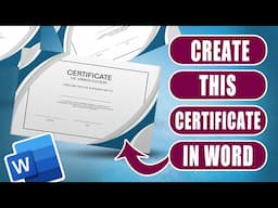 Create a certificate in MS Word | Easy Tutorial