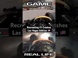 Recreating F1 Crashes | Las Vegas Edition #shorts #f1 #f1shorts