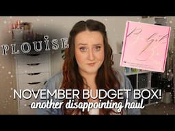 PLOUISE NOVEMBER BUDGET BOX UNBOXING HAUL! Another Disappointing Subscription Box... Tiktok Viral?!