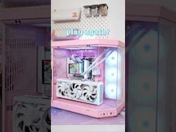 Pink gaming pc dress up game simulator