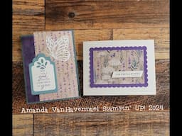 Two Fun Fold Cards Using Perennial Lavender DSP and Something Fancy from Stampin' Up!