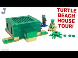 LEGO Minecraft 2024 Turtle Beach House 21254 Unboxing & Review