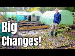 BIG Changes At The Allotment In Autumn! | Planting Garlic | Squash Harvest