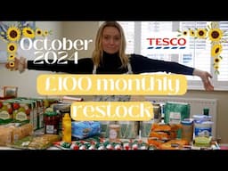 £100 Monthly Stock Up Grocery Shop! Has my food budget changed? Frugal/Homeschooling Family of 5! 🤓