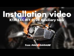 KTM EXC MY2024 Auxiliary tank installation video by RADE/GARAGE