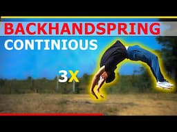 Learn backhand spring continuous step by step |