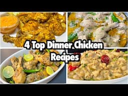 Top 4 Chicken Recipes | chicken Dinner Recipes By cooking with sariya