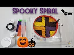 Tie Dye Designs:  Halloween Spooky Spiral #16 (Ice Dye)