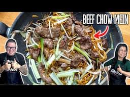 The Chinese SECRETS to GREAT Beef Chow Mein - Mum and Son Professional Chefs Cook