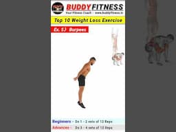 Top 10 | Weight Loss Exercises At Home @BuddyFitness