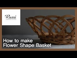 라탄 원형 꽃무늬 과일 바구니 만들기[라탄공예]취미,온라인클래스131:Rattan Craft :Make rattan round basket,tray,wicker craft,cane