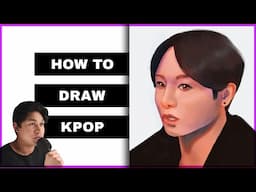 How To Draw KPOP idols - BTS Jungkook speedpaint