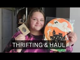 THRIFTING for my Victorian style home & THRIFT HAUL || Halloween Decor Thrifting