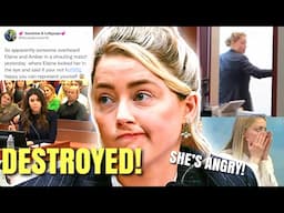 Amber Heard STORMS OUT after getting destroyed by Johnny Depp’s lawyer!