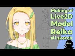 Making of Live2D Model : Reika #1 Sketch