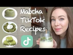 Making And Eating TikTok Foods for a Day, Bake With Me: TikTok / Matcha Edition 🍵