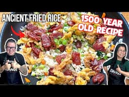 UNIQUE Chinese Sausage Fried Rice (1500 YEAR OLD) BEST TASTY RICE EVER!! 🍚  (historical cooking)