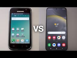 Samsung Galaxy S1 vs S24 UIs - 14 years apart!