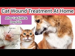 How to clean a cat wound easily in Home | How to treat dog bites in cats | KITTYcat Vlogs