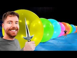 How Many Giant Balloons Stop MrBeast?