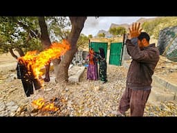 Kabri's shameless act: setting fire to Ali's belongings