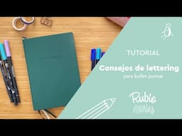 Tutorial consejos de lettering para bullet journal | RUBIO Lettering