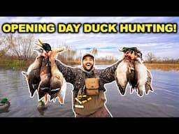 OPENING DAY Duck Hunting at the LEASE!!! (Catch Clean Cook)