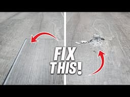 How To FIX Gaps And Damages On Vinyl Plank (LVP), Laminate,  And Wood Flooring! DIY