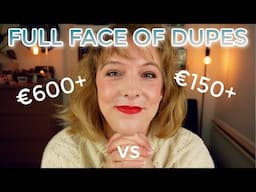 FULL FACE OF DUPES // Sharing 17 of my best affordable drugstore dupes for high end makeup products