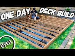 BYOT is live! Can I Build A Deck Patio In ONE Day?!