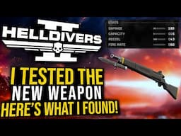 Helldivers 2 - I Fully Tested the NEW Constitution Rifle From Liberty Day!